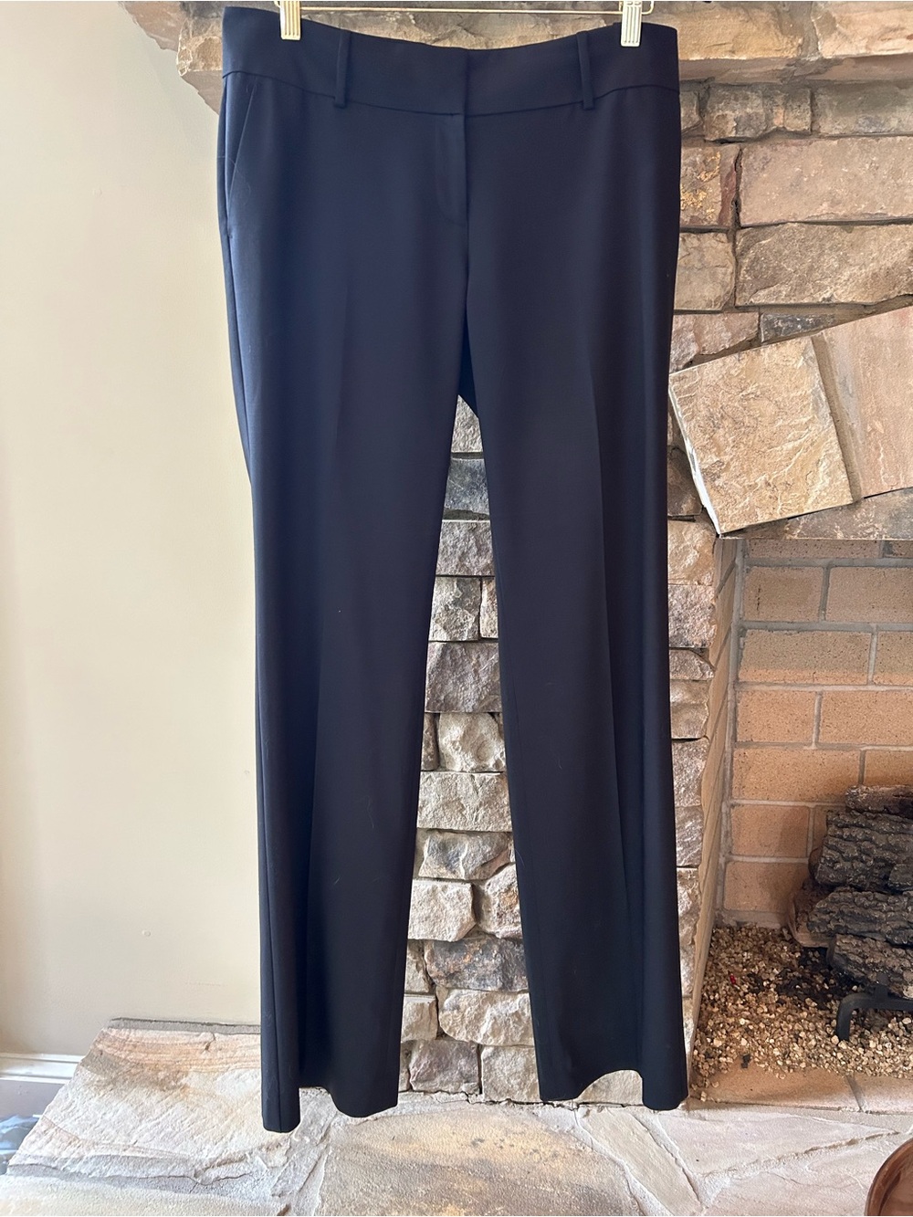 Ann Taylor Women's Black Straight-Leg Dress Trousers